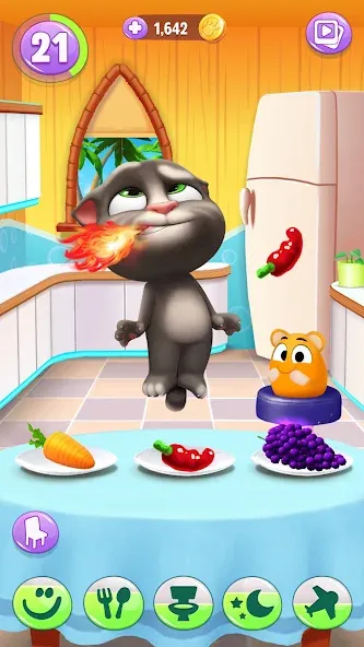 My Talking Tom 2 МОД/Взлом [Все открыто, Дополнительные деньги и Меню MOD] Screenshot 5