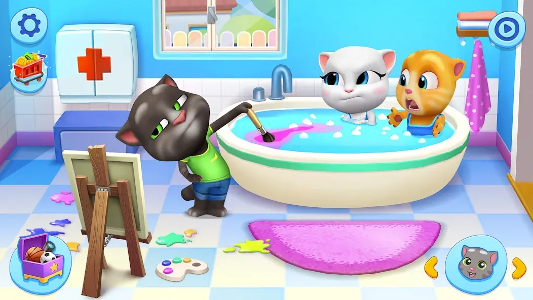 My Talking Tom Friends МОД/Взлом [Много денег, Монет и Все открыто] Screenshot 1