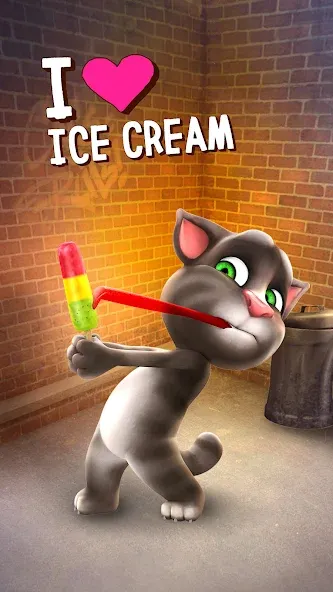 Talking Tom Cat МОД/Взлом [Много монет, Открытые уровни и Мега MOD] Screenshot 1