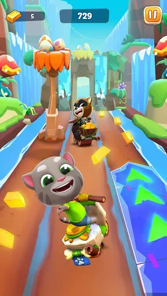 Talking Tom Time Rush МОД/Взлом [Много монет, Открытые уровни и Мега MOD] Screenshot 1