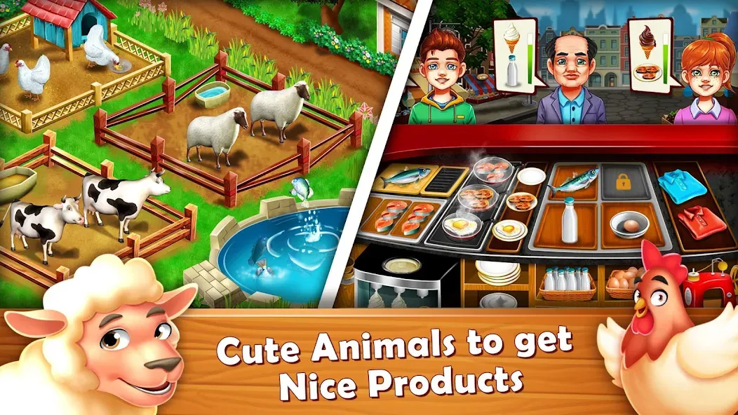 Farm Fest : Farming Games (Фарм Фест) МОД/Взлом [Все открыто, Дополнительные деньги и Меню MOD] Screenshot 4