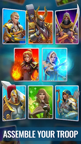 Raid & Rush - Heroes idle RPG МОД/Взлом [Все открыто, Дополнительные деньги и Меню MOD] Screenshot 1