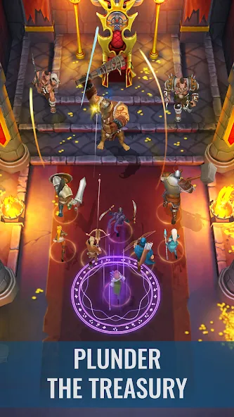 Raid & Rush - Heroes idle RPG МОД/Взлом [Все открыто, Дополнительные деньги и Меню MOD] Screenshot 2