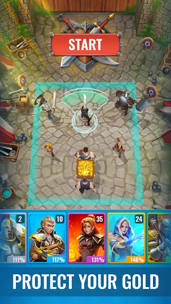 Raid & Rush - Heroes idle RPG МОД/Взлом [Все открыто, Дополнительные деньги и Меню MOD] Screenshot 3