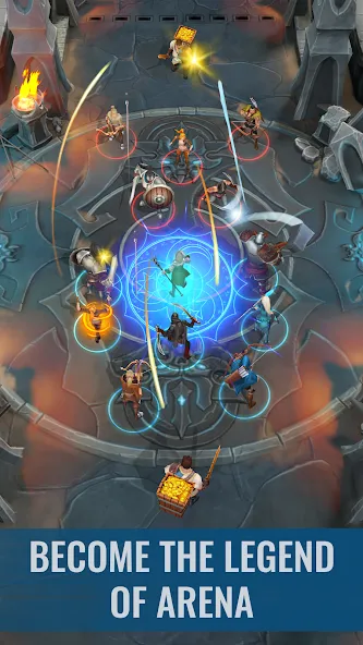 Raid & Rush - Heroes idle RPG МОД/Взлом [Все открыто, Дополнительные деньги и Меню MOD] Screenshot 4