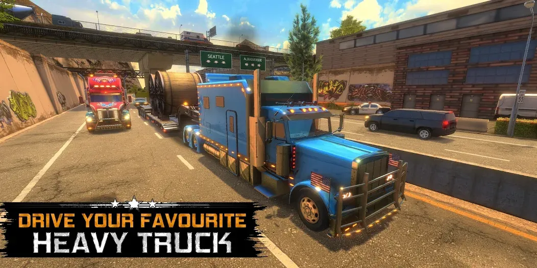 Truck Simulator USA Revolution (Трак Симулятор США Революция) МОД/Взлом [Много монет, Открытые уровни и Мега MOD] Screenshot 1
