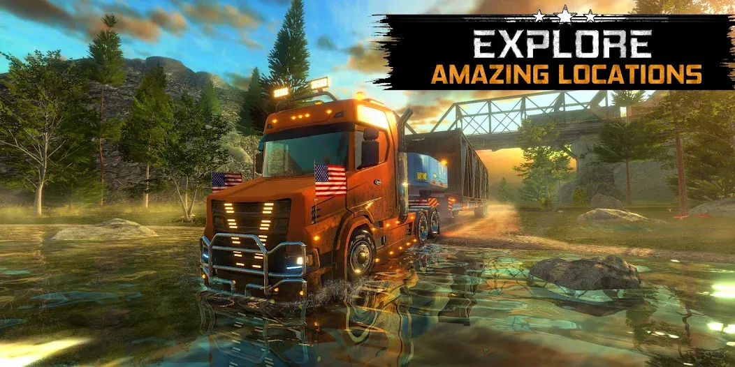 Truck Simulator USA Revolution (Трак Симулятор США Революция) МОД/Взлом [Много монет, Открытые уровни и Мега MOD] Screenshot 2