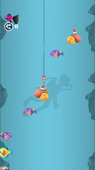 Idle Furry Fishing! МОД/Взлом [Все открыто, Дополнительные деньги и Меню MOD] Screenshot 2