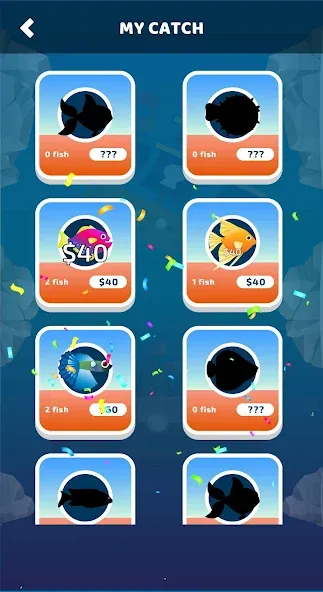 Idle Furry Fishing! МОД/Взлом [Все открыто, Дополнительные деньги и Меню MOD] Screenshot 3