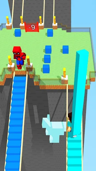 Craft Bridge Race (Крафт Бридж Рейс) МОД/Взлом [Много денег, Монет и Все открыто] Screenshot 1