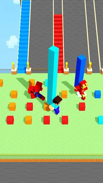 Craft Bridge Race (Крафт Бридж Рейс) МОД/Взлом [Много денег, Монет и Все открыто] Screenshot 2