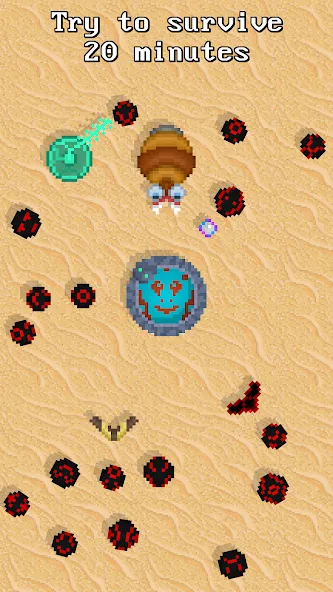 Magic Ball — 2D Survivor io МОД/Взлом [Много денег, Монет и Все открыто] Screenshot 1