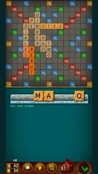 Word Game: Friends Offline МОД/Взлом [Все открыто, Дополнительные деньги и Меню MOD] Screenshot 1