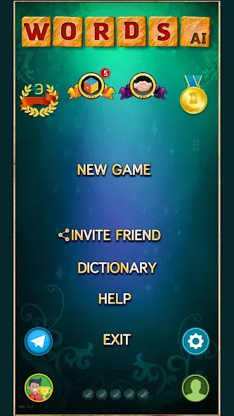 Word Game: Friends Offline МОД/Взлом [Все открыто, Дополнительные деньги и Меню MOD] Screenshot 3