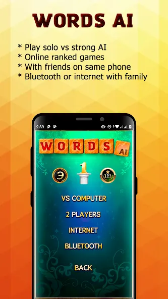 Words AI Friends Classic МОД/Взлом [Меню, Бесконечные монеты и Открытые уровни] Screenshot 2