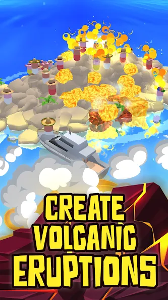 Volcano Island - Sim Game (Вулканический остров) МОД/Взлом [Бесконечные деньги, Монеты и Мега MOD] Screenshot 1