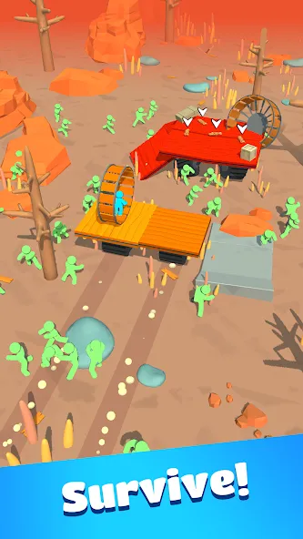 Zombie Raft (Зомби Рафт) МОД/Взлом [Много монет, Открытые уровни и Мега MOD] Screenshot 2
