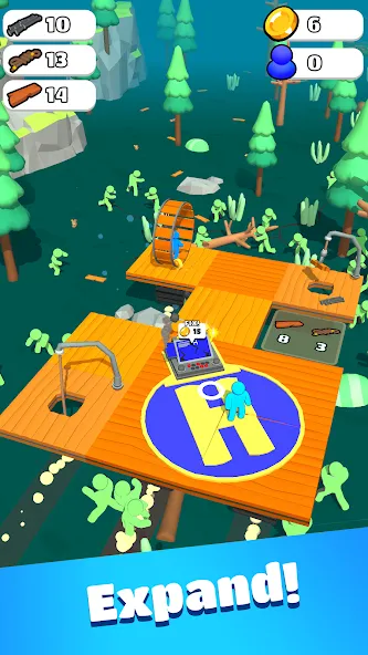 Zombie Raft (Зомби Рафт) МОД/Взлом [Много монет, Открытые уровни и Мега MOD] Screenshot 5