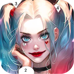 Скачать Взломанная Clown Color, Paint by number (Много денег) на Андроид бесплатно