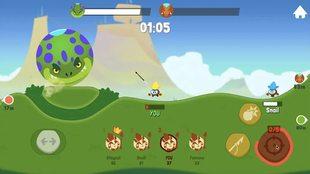 Tiny Hunters - Monsters Attack (Тини Хантерс) МОД/Взлом [Бесконечные деньги, Монеты и Мега MOD] Screenshot 5