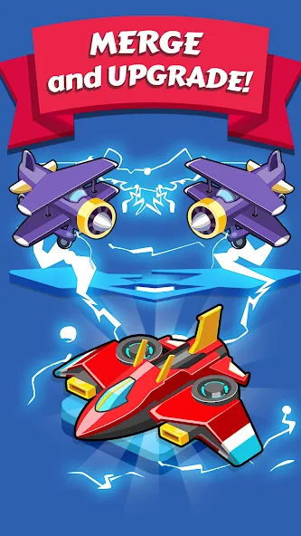 Merge Planes Idle Plane Game (Мерж Плейнс Импайр) МОД/Взлом [Бесконечные деньги, Монеты и Мега MOD] Screenshot 2