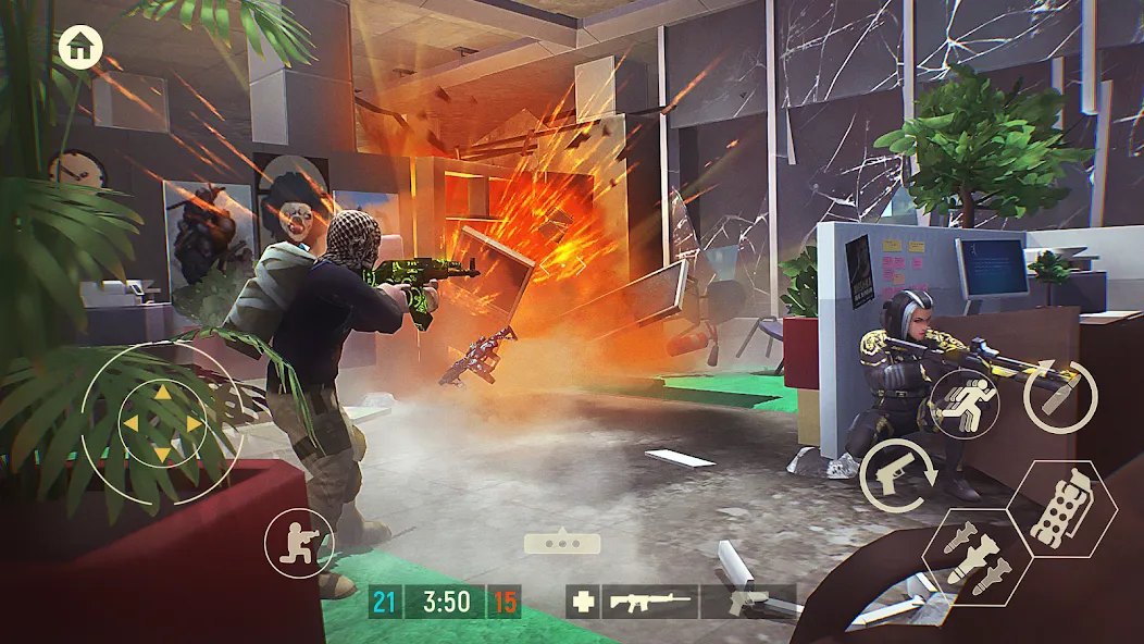 Tacticool: 3rd person shooter (Тактикул) МОД/Взлом [Меню, Бесконечные монеты и Открытые уровни] Screenshot 1