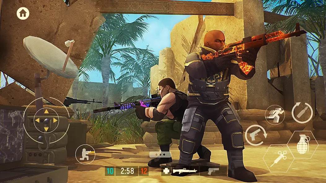Tacticool: 3rd person shooter (Тактикул) МОД/Взлом [Меню, Бесконечные монеты и Открытые уровни] Screenshot 3