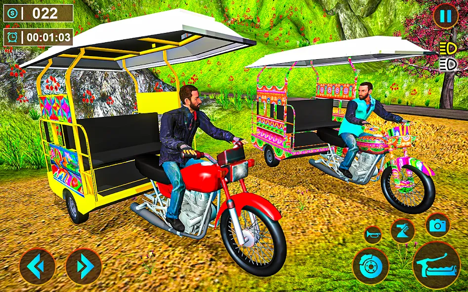 Tuk Tuk Offroad Auto Rickshaw (Тук Тук оффроуд автомобильный рикша) МОД/Взлом [Много монет, Открытые уровни и Мега MOD] Screenshot 5