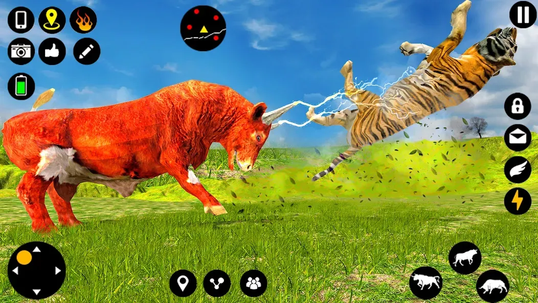 Angry Bull Attack Fight Games (Ангри Булл Атак Файт Геймс) МОД/Взлом [Много монет, Открытые уровни и Мега MOD] Screenshot 2