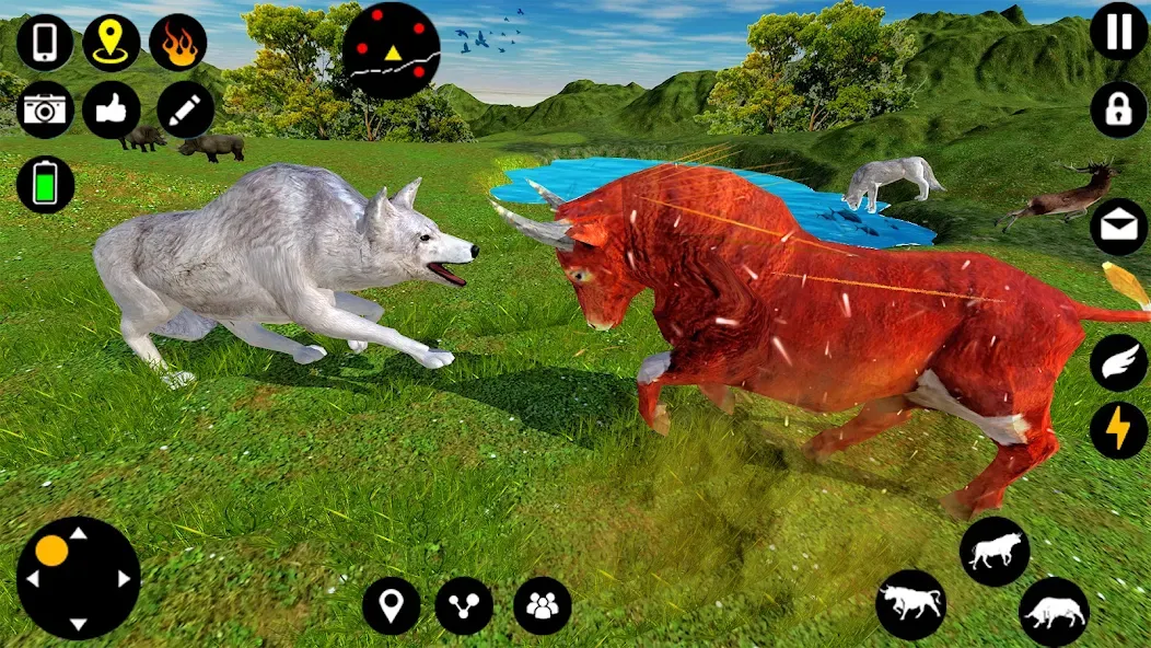 Angry Bull Attack Fight Games (Ангри Булл Атак Файт Геймс) МОД/Взлом [Много монет, Открытые уровни и Мега MOD] Screenshot 3