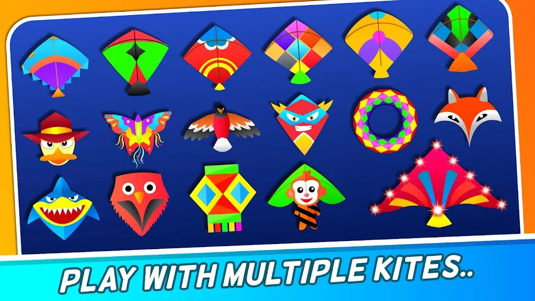 Indian Kite Flying 3D (Индийский воздушный змей 3Д) МОД/Взлом [Меню, Бесконечные монеты и Открытые уровни] Screenshot 1