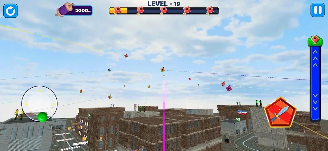 Indian Kite Flying 3D (Индийский воздушный змей 3Д) МОД/Взлом [Меню, Бесконечные монеты и Открытые уровни] Screenshot 3