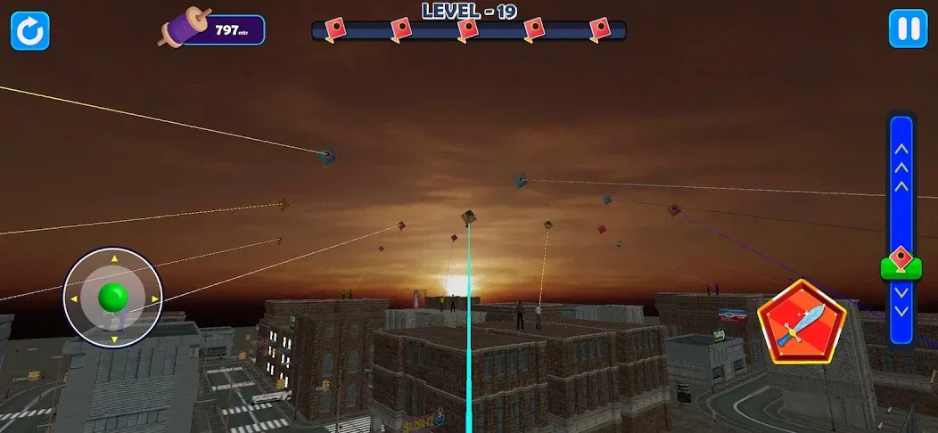 Indian Kite Flying 3D (Индийский воздушный змей 3Д) МОД/Взлом [Меню, Бесконечные монеты и Открытые уровни] Screenshot 4