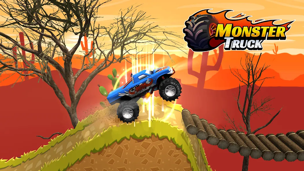 Monster truck: Extreme racing МОД/Взлом [Меню, Бесконечные монеты и Открытые уровни] Screenshot 1