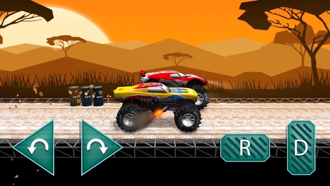 Monster truck: Extreme racing МОД/Взлом [Меню, Бесконечные монеты и Открытые уровни] Screenshot 4
