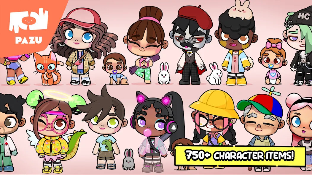 Avatar Maker Dress up for kids МОД/Взлом [Много монет, Открытые уровни и Мега MOD] Screenshot 4