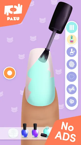 Girls Nail Salon - Kids Games МОД/Взлом [Бесконечные деньги, Монеты и Мега MOD] Screenshot 2