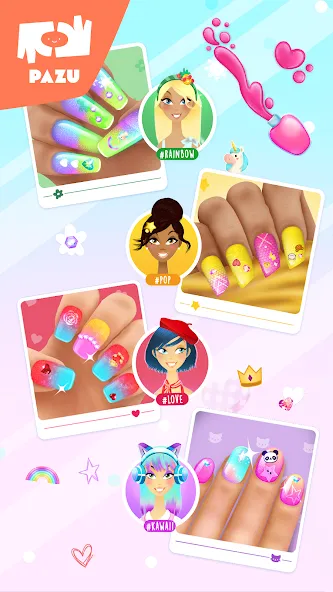 Girls Nail Salon - Kids Games МОД/Взлом [Бесконечные деньги, Монеты и Мега MOD] Screenshot 5