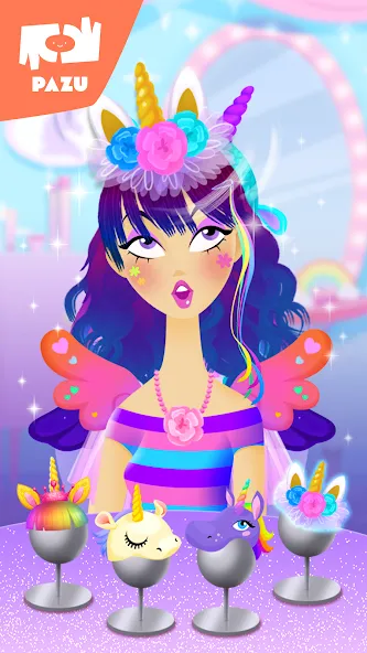 Girls Hair Salon Unicorn МОД/Взлом [Деньги, Монеты и Меню MOD] Screenshot 5