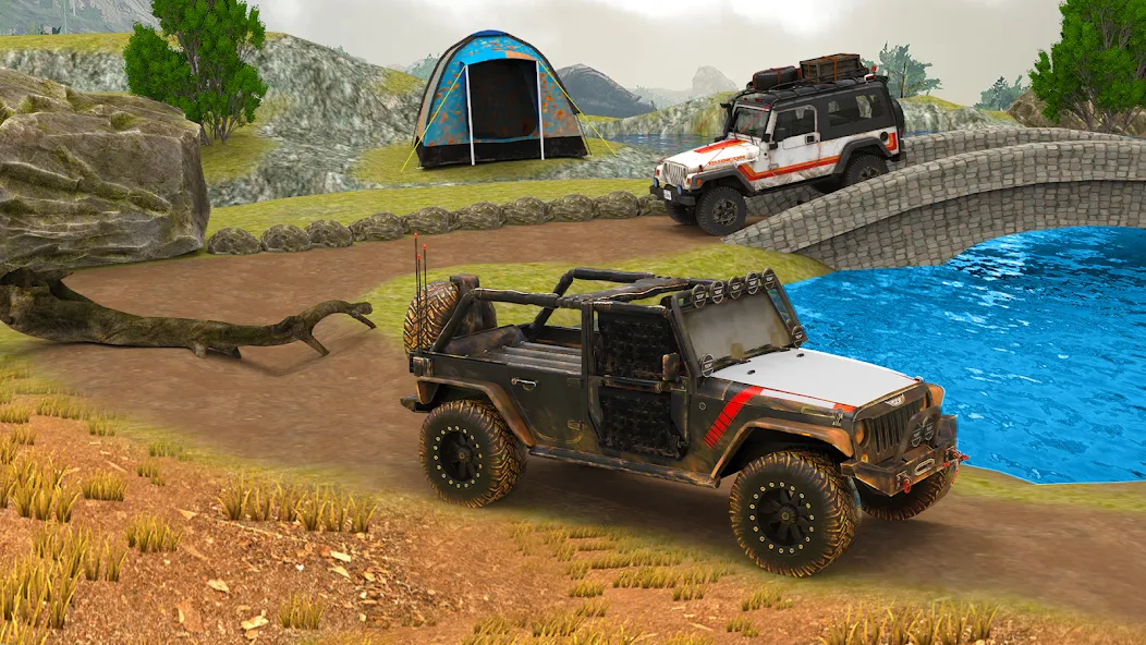 Offroad 4x4 Jeep Driving Game МОД/Взлом [Деньги, Монеты и Меню MOD] Screenshot 3