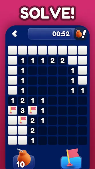 Minesweeper Bomb Mines Game (Майнсвипер разблокирует уровни Марка) МОД/Взлом [Бесконечные деньги, Монеты и Мега MOD] Screenshot 5