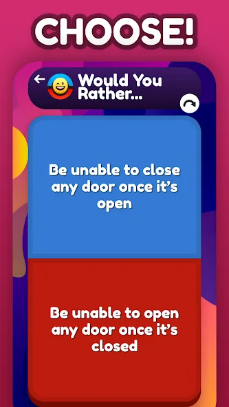 Would You Rather ? МОД/Взлом [Меню, Бесконечные монеты и Открытые уровни] Screenshot 1