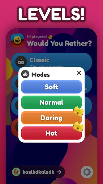 Would You Rather ? МОД/Взлом [Меню, Бесконечные монеты и Открытые уровни] Screenshot 4