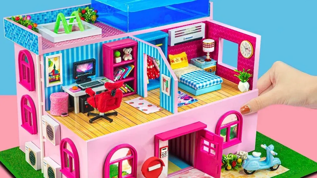 Girl Doll House Design Games (Дизайнерские игры для девочек Домик для кукол) МОД/Взлом [Меню, Бесконечные монеты и Открытые уровни] Screenshot 3