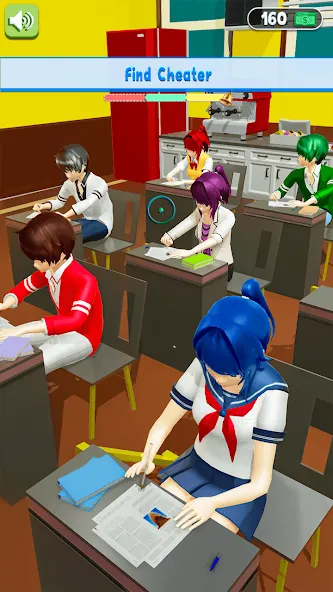 Anime School Teacher Simulator МОД/Взлом [Деньги, Монеты и Меню MOD] Screenshot 4