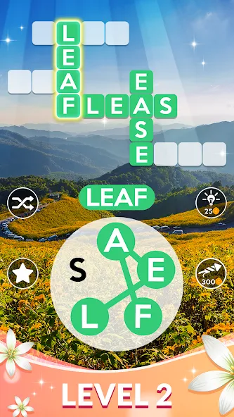 Wordscapes (Вордскейпс) МОД/Взлом [Много денег, Монет и Все открыто] Screenshot 2