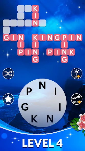 Wordscapes (Вордскейпс) МОД/Взлом [Много денег, Монет и Все открыто] Screenshot 4