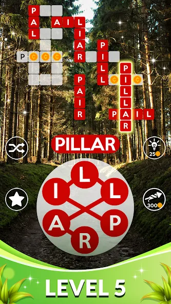 Wordscapes (Вордскейпс) МОД/Взлом [Много денег, Монет и Все открыто] Screenshot 5