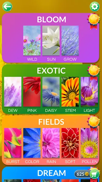 Wordscapes In Bloom (Вордскейпс Ин Блум) МОД/Взлом [Много монет, Открытые уровни и Мега MOD] Screenshot 3