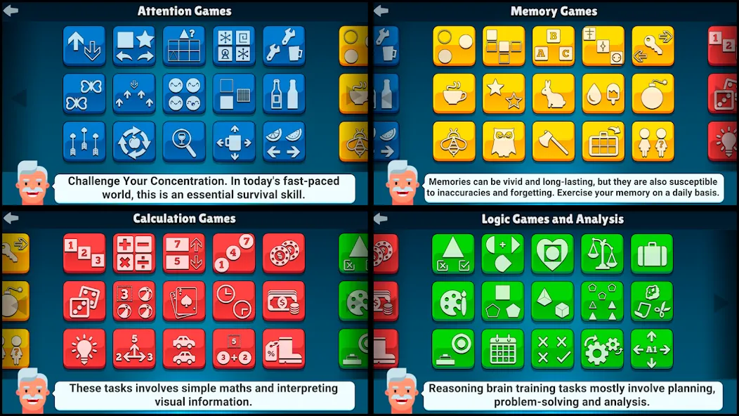 Neurobics: 60 Brain Games (Нейробика) МОД/Взлом [Меню, Бесконечные монеты и Открытые уровни] Screenshot 2
